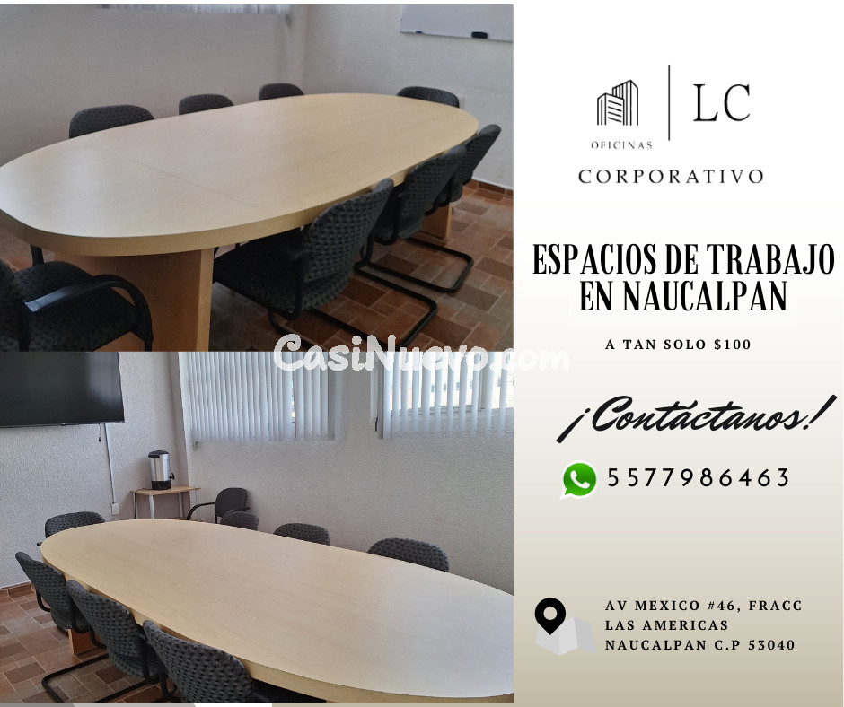 Espacios de Trabajo en Naucalpan