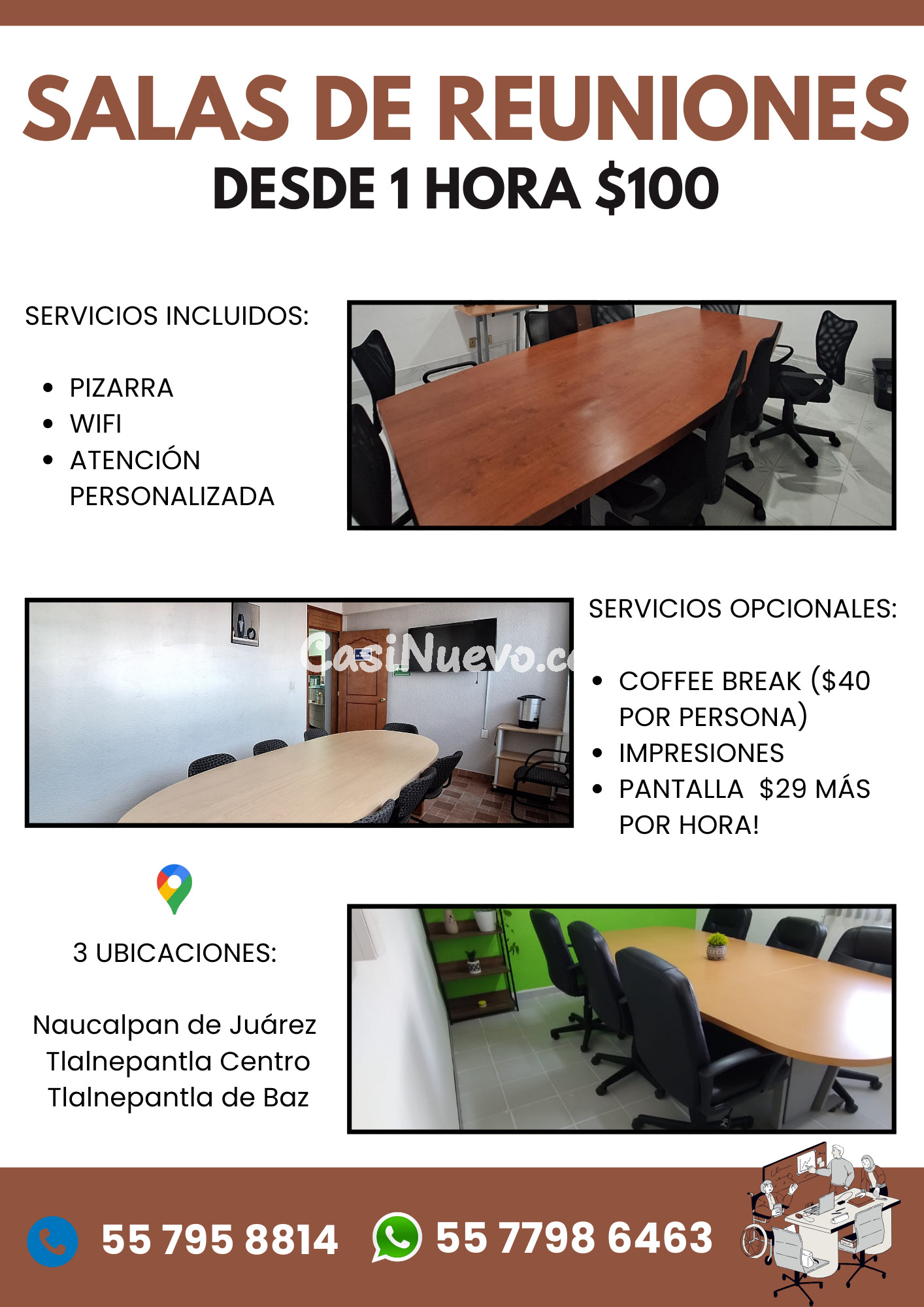 Salas de Reuniones en Tlalnepantla