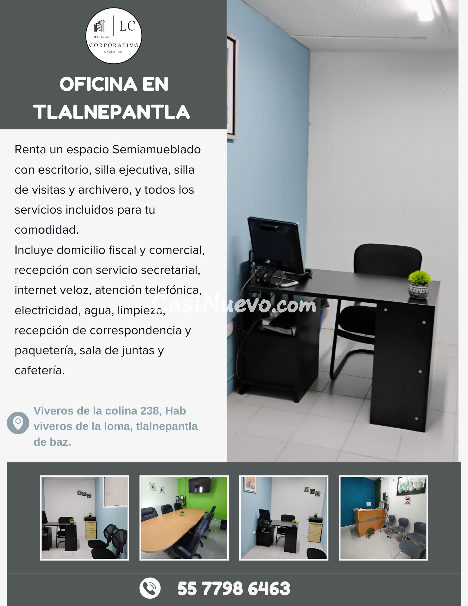 Oficina en Tlalnepantla