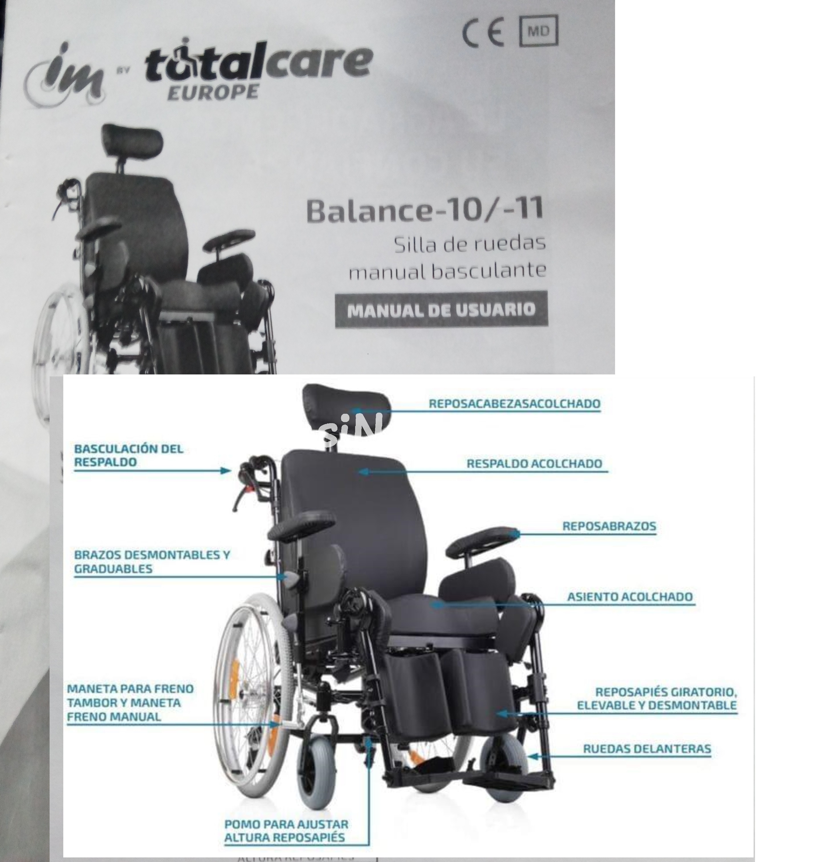 silla ruedas basculante balance 1011 t40s