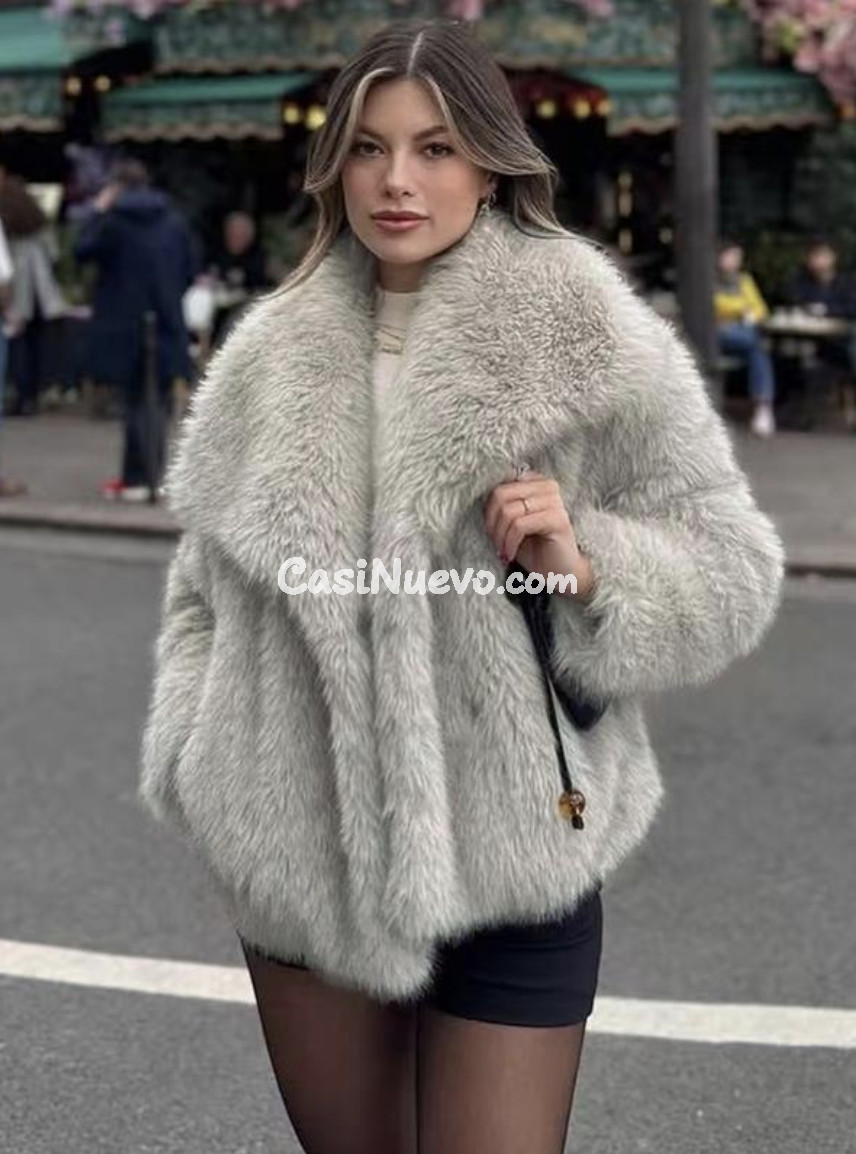 Abrigo de piel sinttica