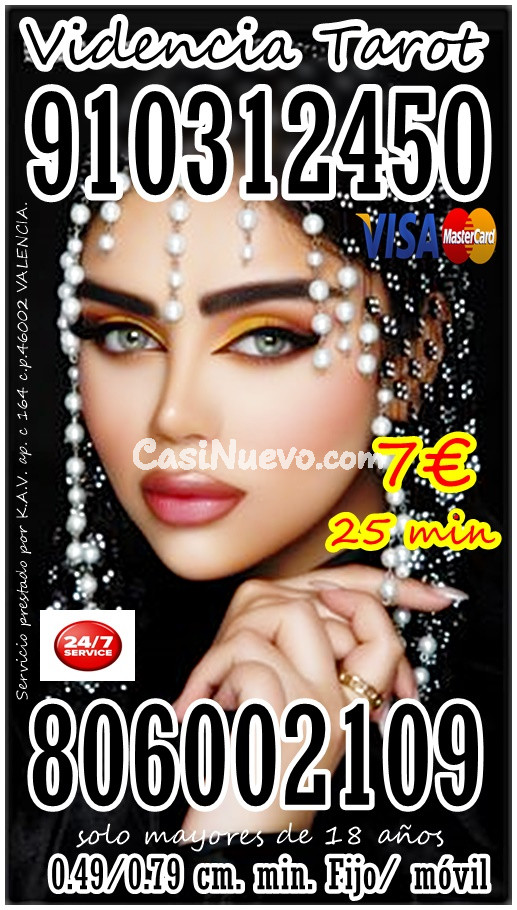 24 horas atencin en  Videncia y Tarot