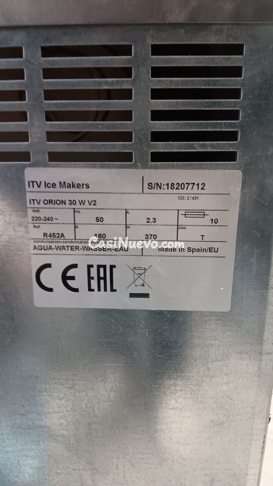 Maquina fabricacin cubos de hielo 