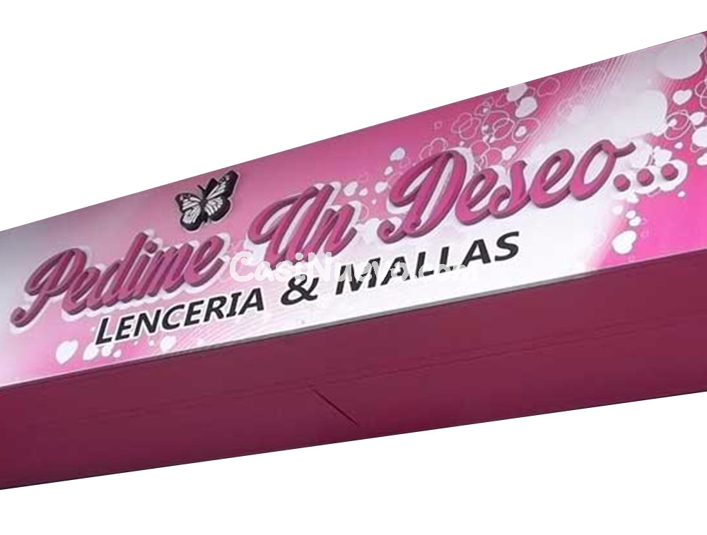 Cartel en marquesina para galpones de polo industrial