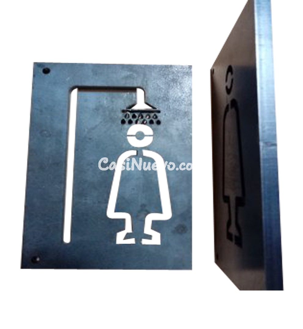 Carteles chicos para oficinas en parque industrial