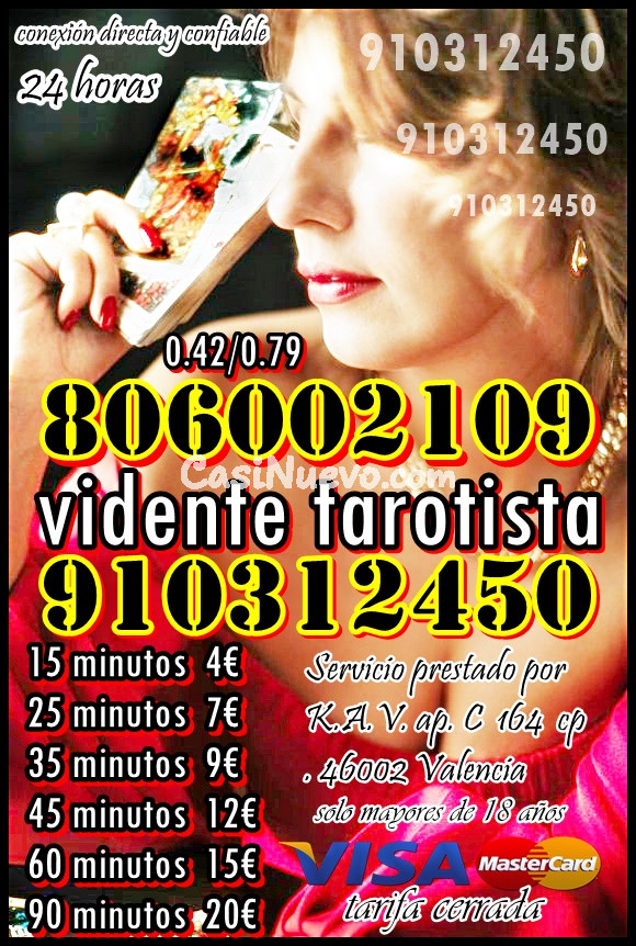 Ofertas Especiales 4 euros 15 min /9 euros 35  min/10 euros 40 min Predicciones 2026