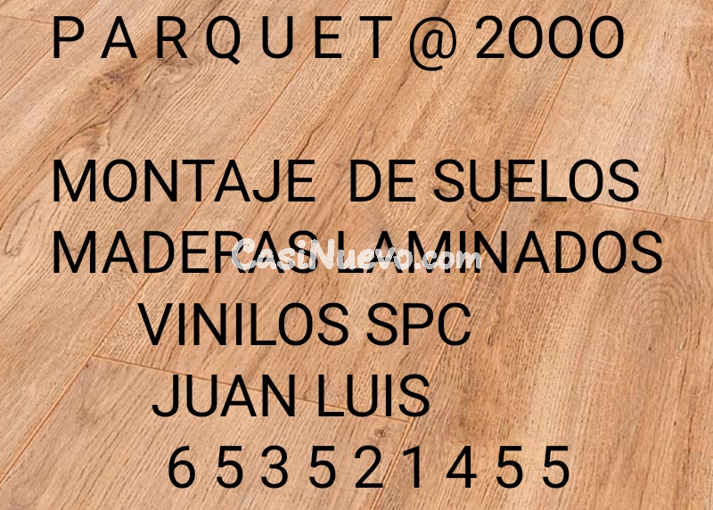 Montaje de suelos de madera