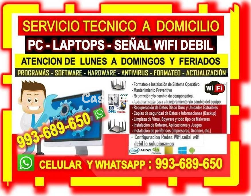 TECNICO DE INTERNET PC LAPTOP CABLEADOS