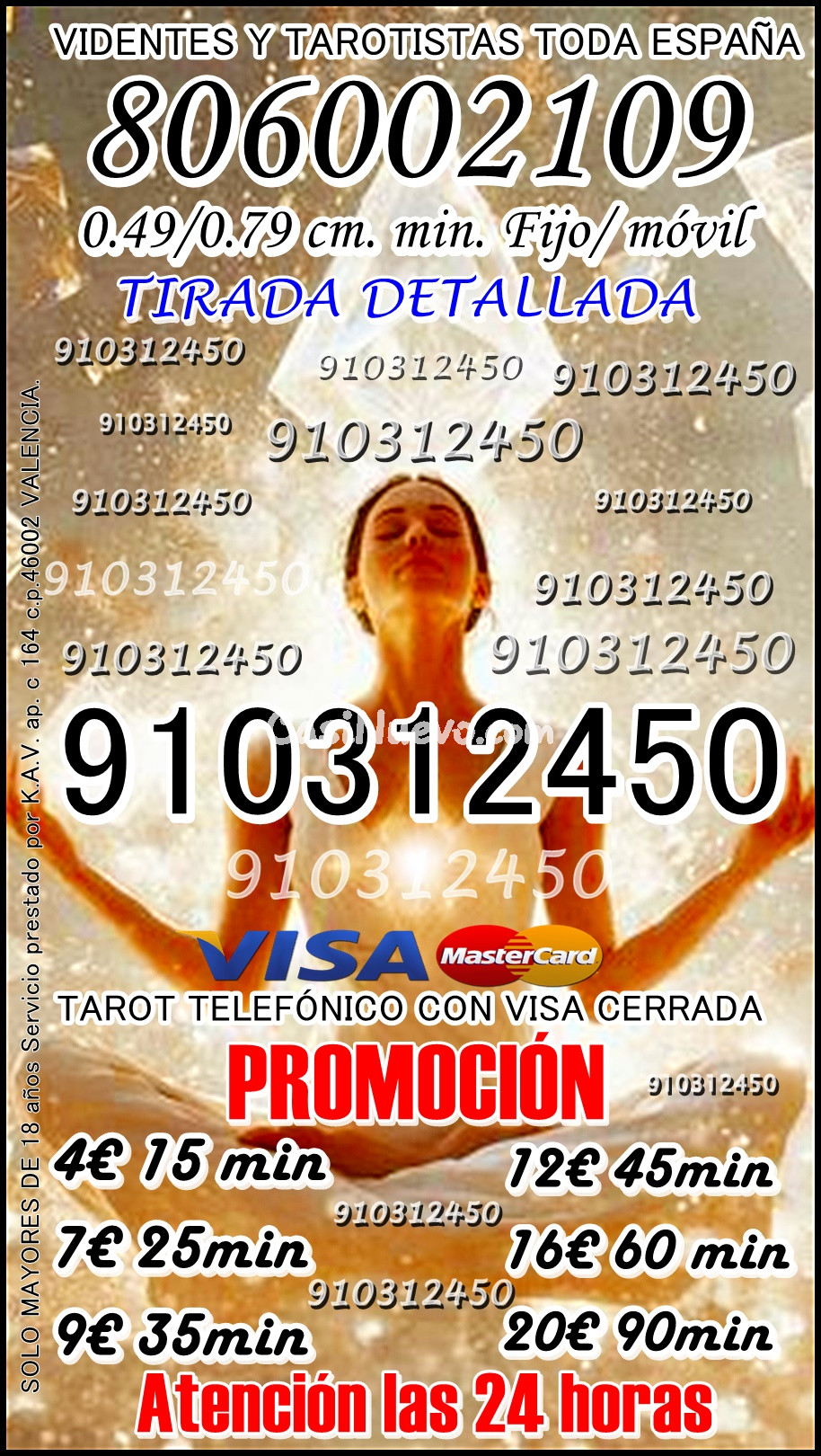 Servicios de Tarot VIDENTE DIRECTA 806
