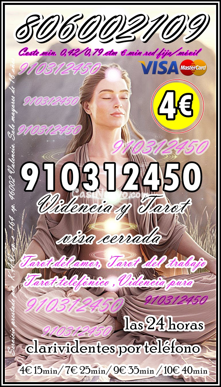 Servicios tarot telefónico y videncia pura