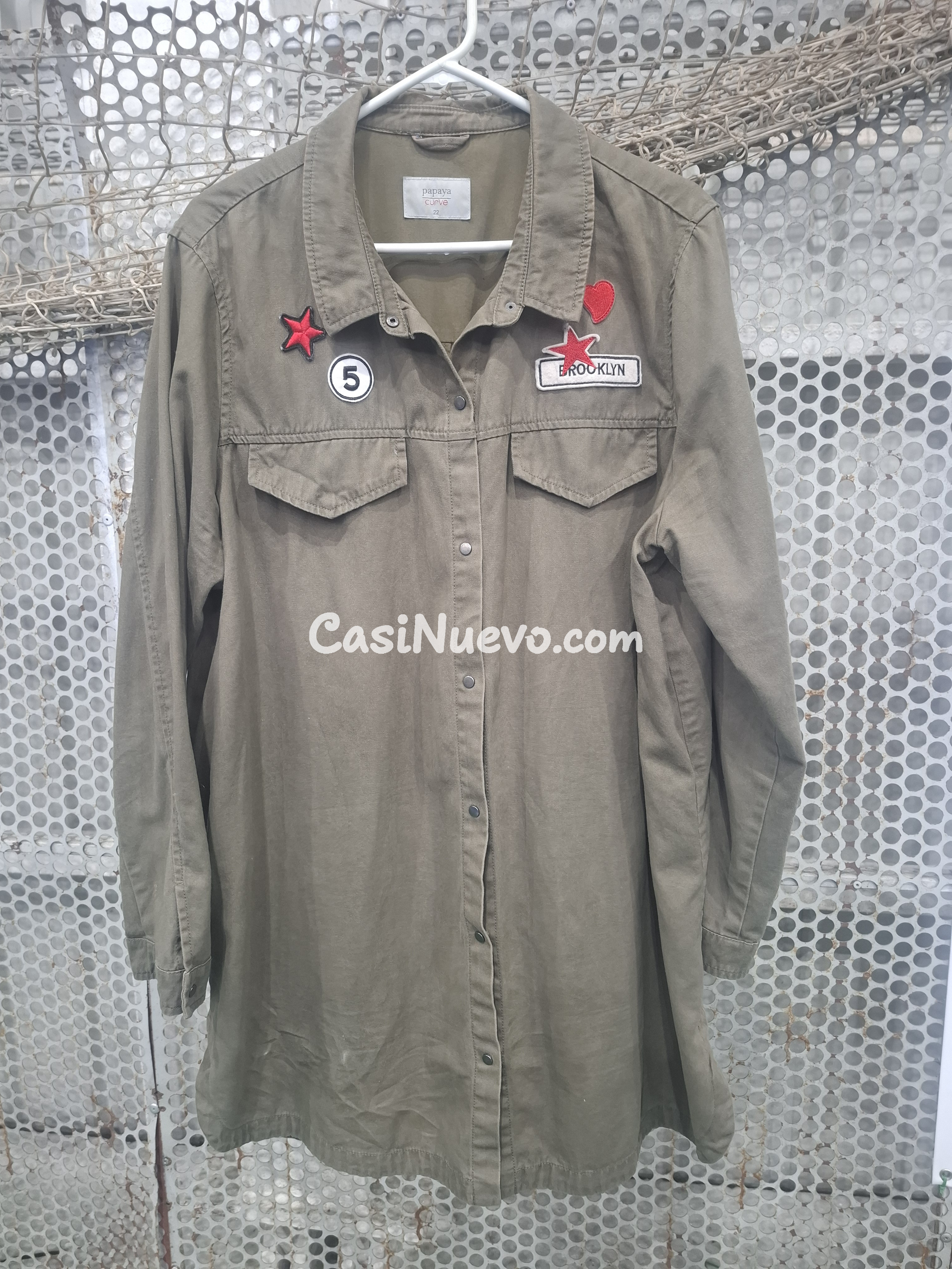 Sobre camisa colos caqui