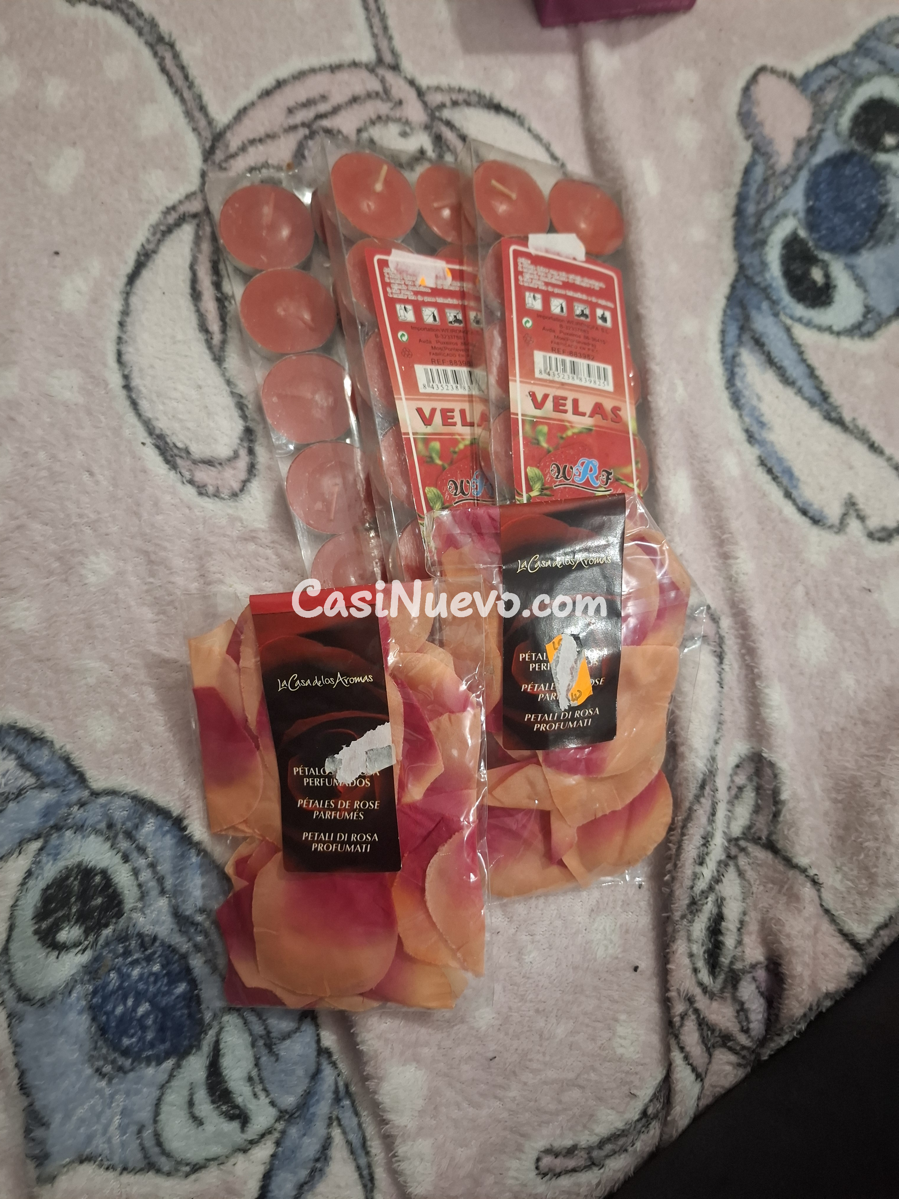 Velitas de cera rosa