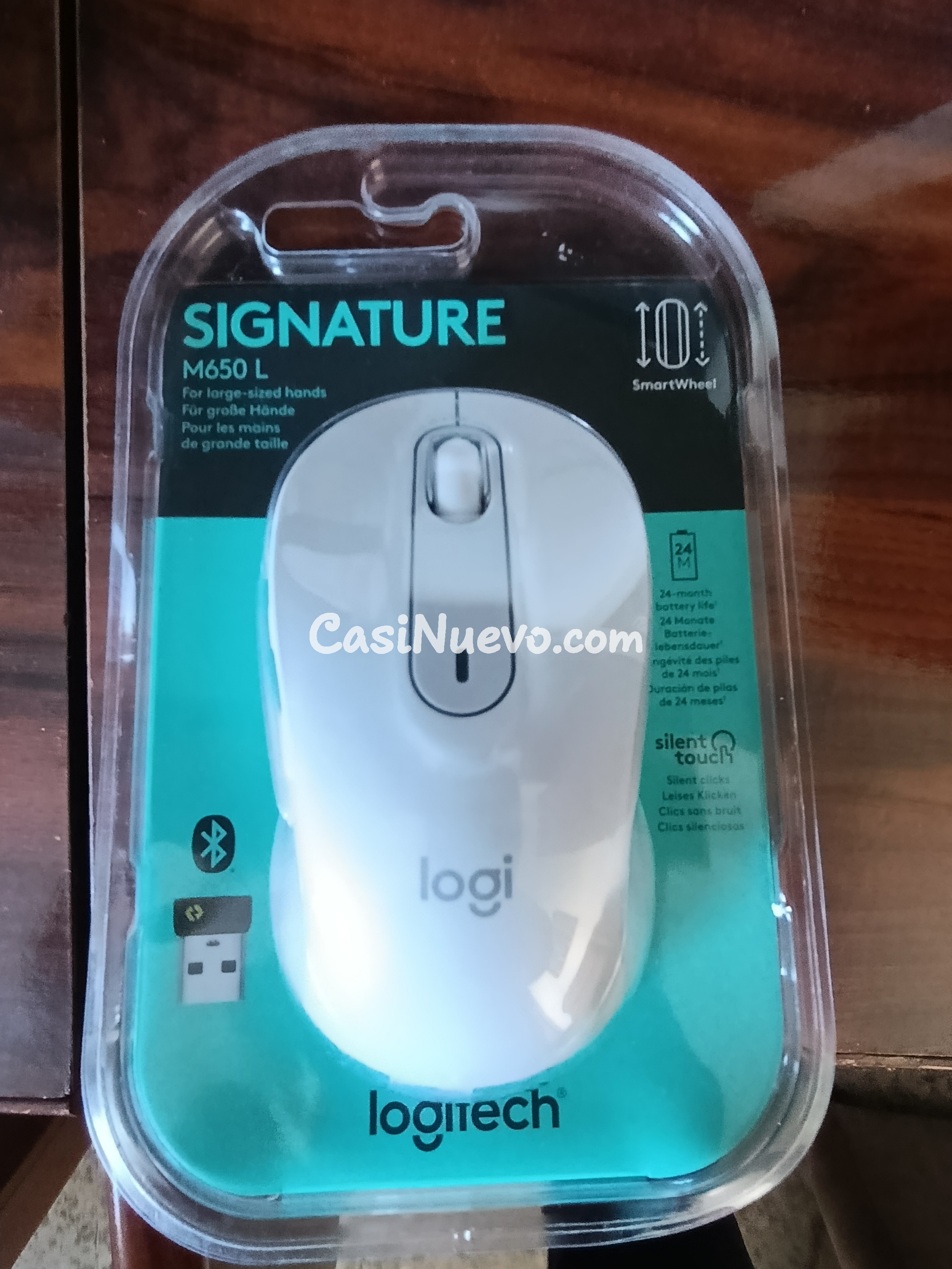 Ratón inalámbrico Logitech Signature M650 L