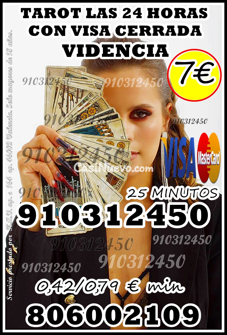 Tarot 24h con Visa,PROMOCIÓN Visa Cerrada Con las Mejores Videntes en Amor y Relaciones de pareja,Trabajo,Económia