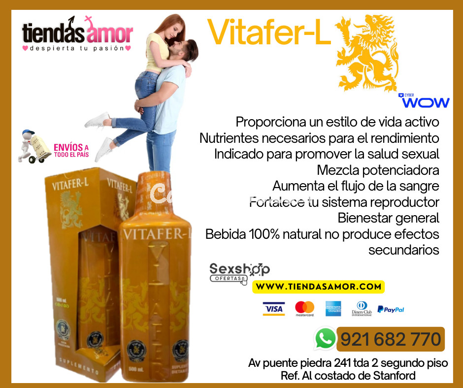 Vitafer-L Nutrientes necesarios para el rendimiento /juguetes lubricantes retardantes potencia sexual en Puente Piedra 921682770