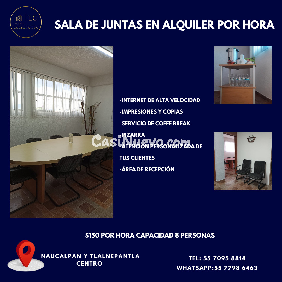 Sala de juntas en alquiler