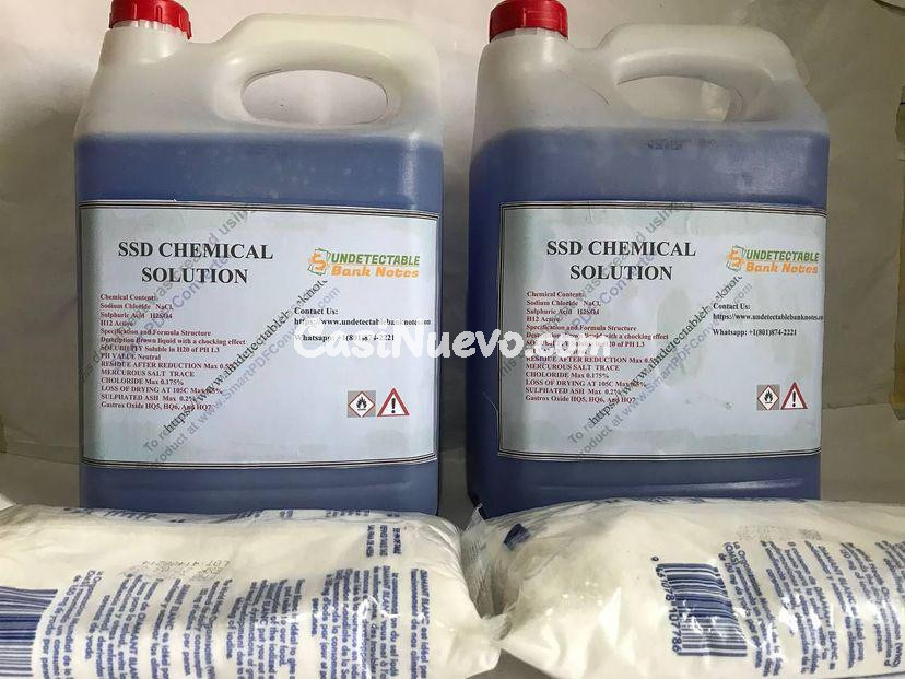 SSD Solución química para limpiar billetes
