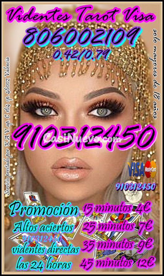 Tarot con total garantía Averigua tu destino Ahora! Con las 