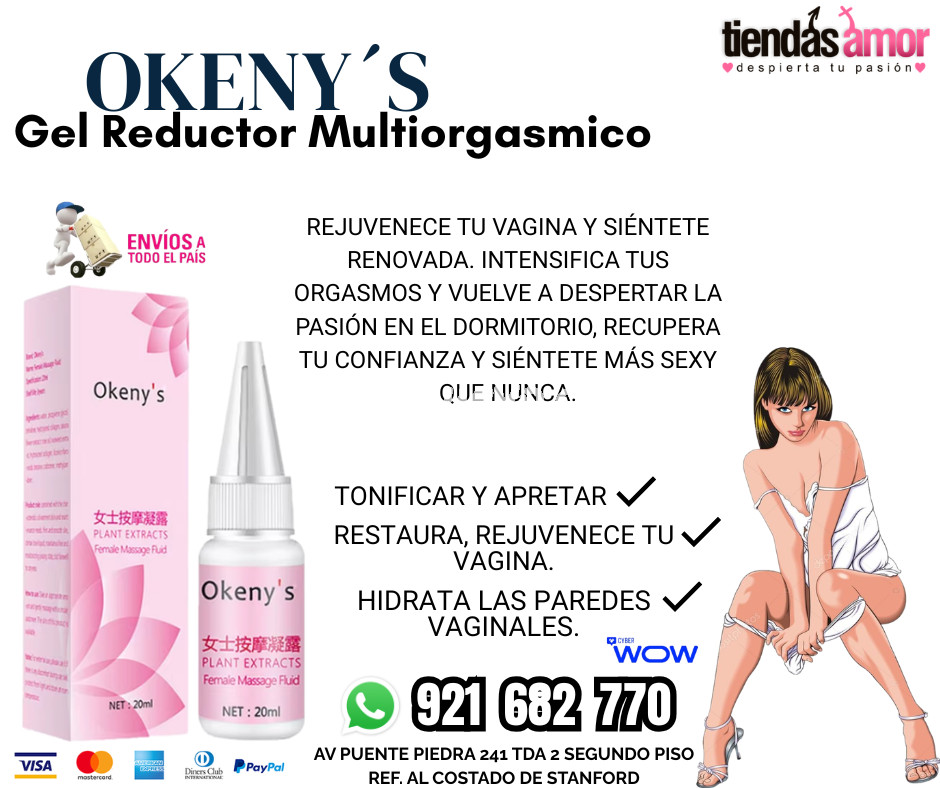 Okenys Gel Reductor Multiorgasmico /juguetes lubricantes ret