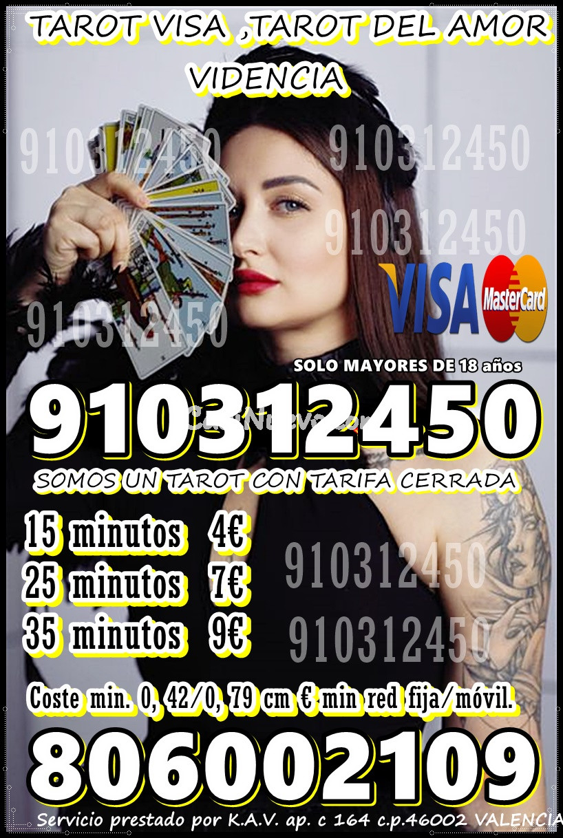 Servicios de Tarot con Tarjeta de Crédito ,VIDENTE PARA EL A