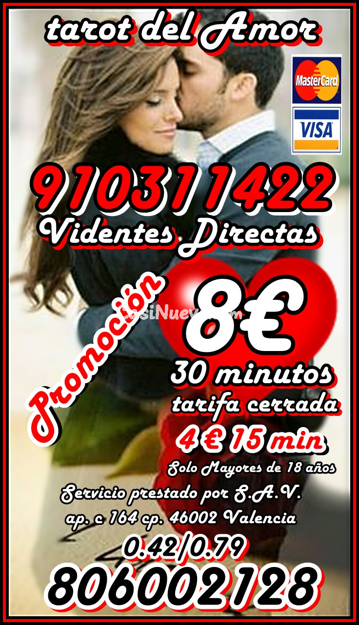 Tarot del Amor del 2026 consulta telefónica videncia y tarot