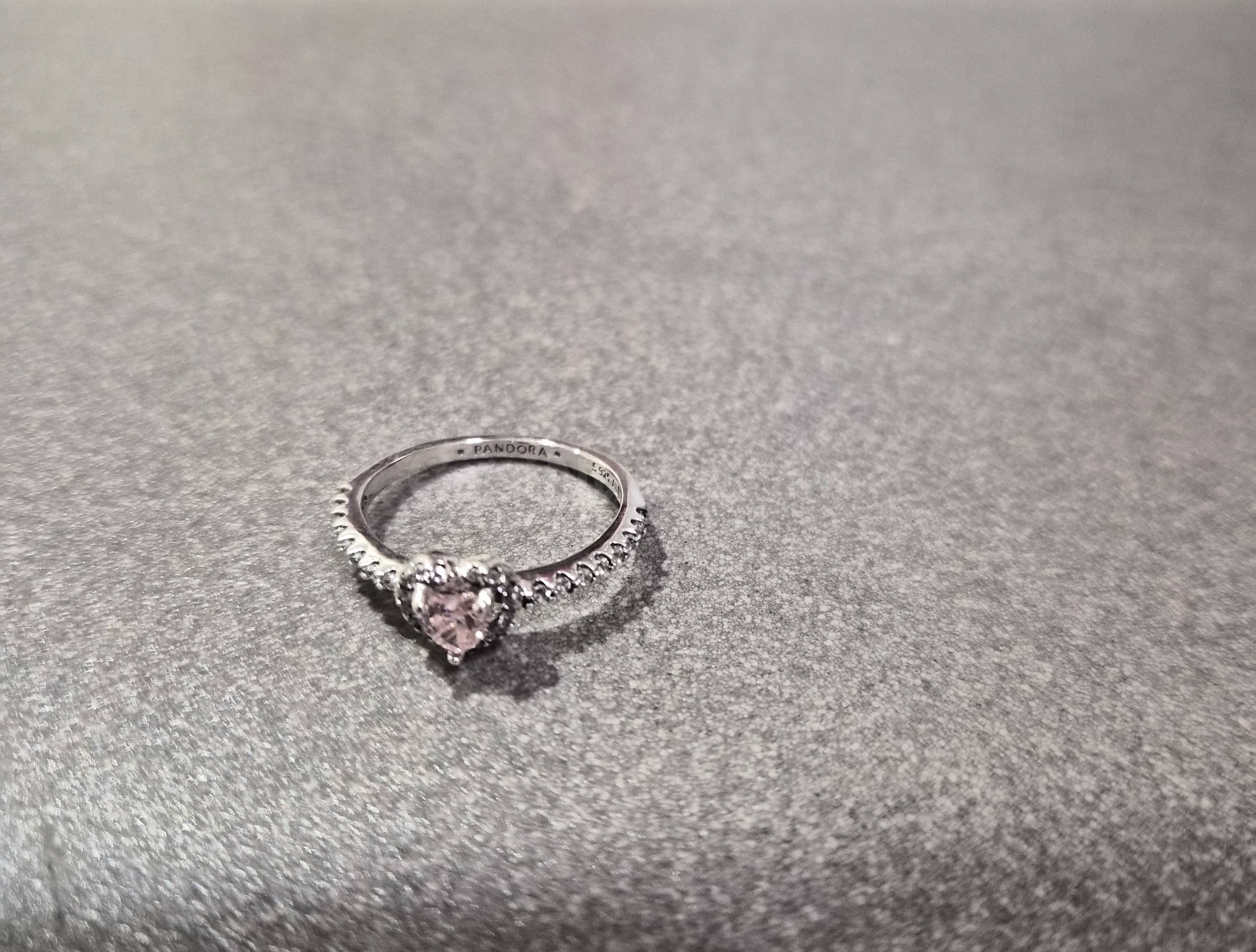 Anillo pandora plata de ley corazon rosa - foto 2