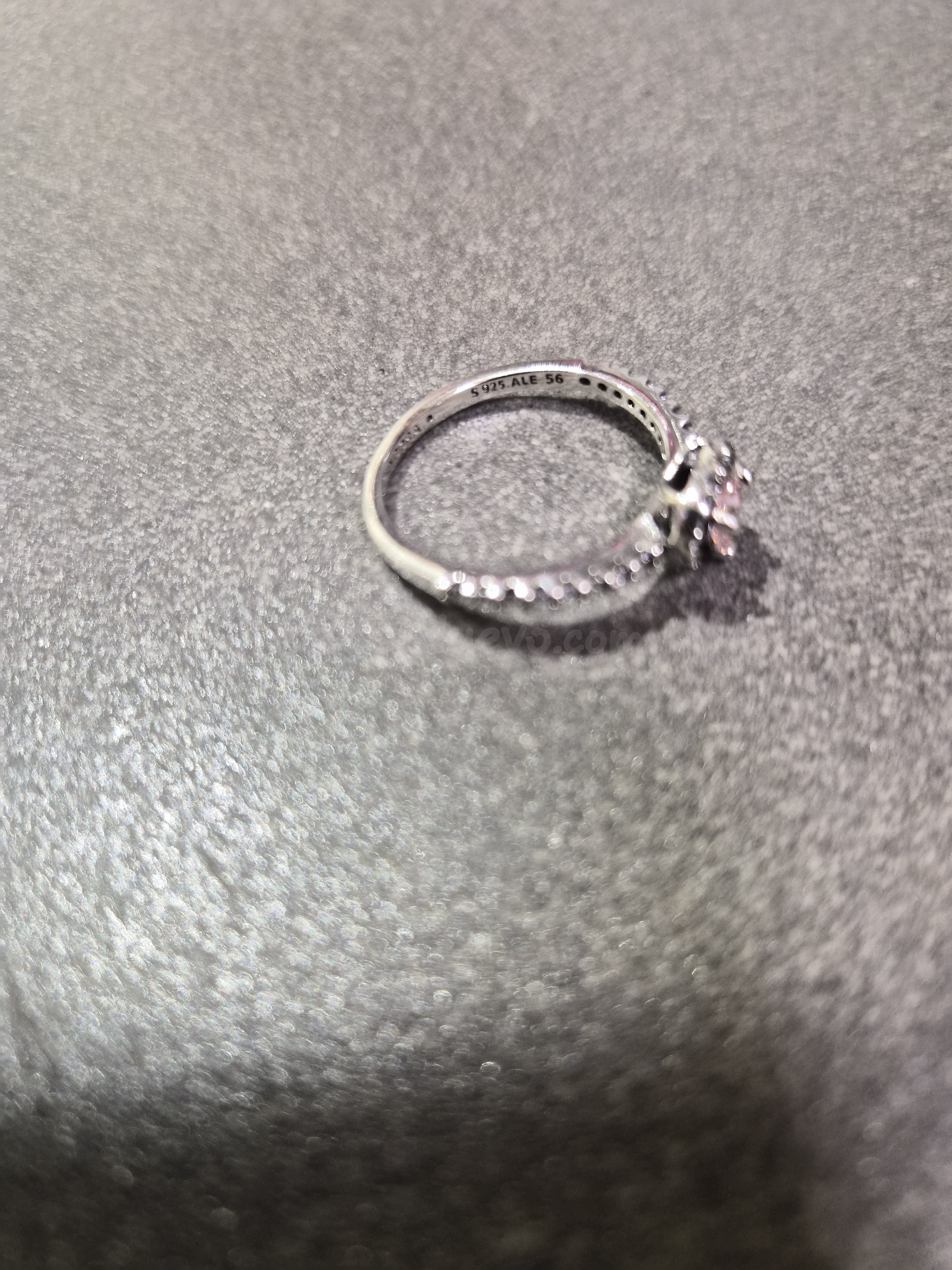 Anillo pandora plata de ley corazon rosa - foto 4