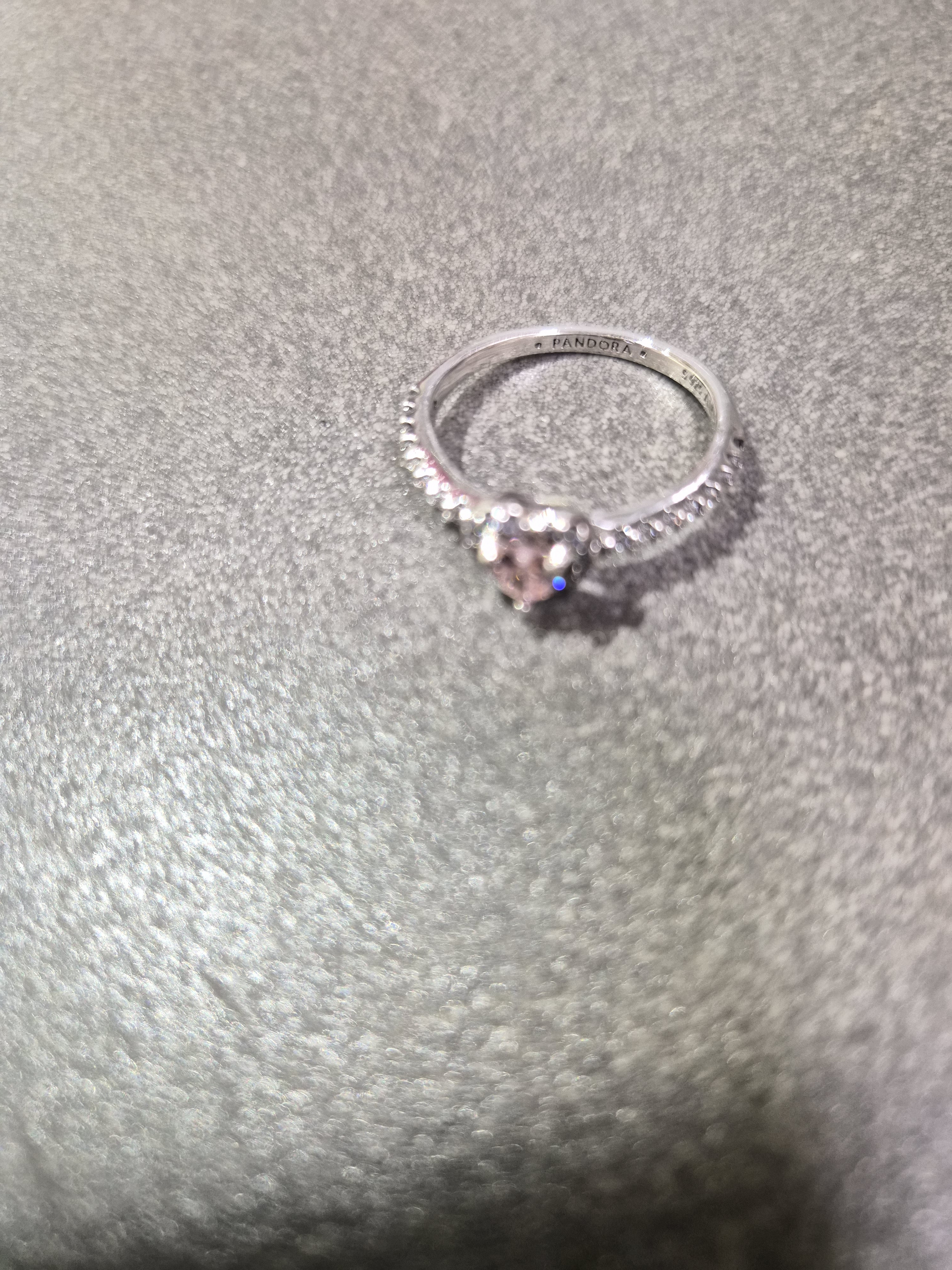 Anillo pandora plata de ley corazon rosa - foto 5