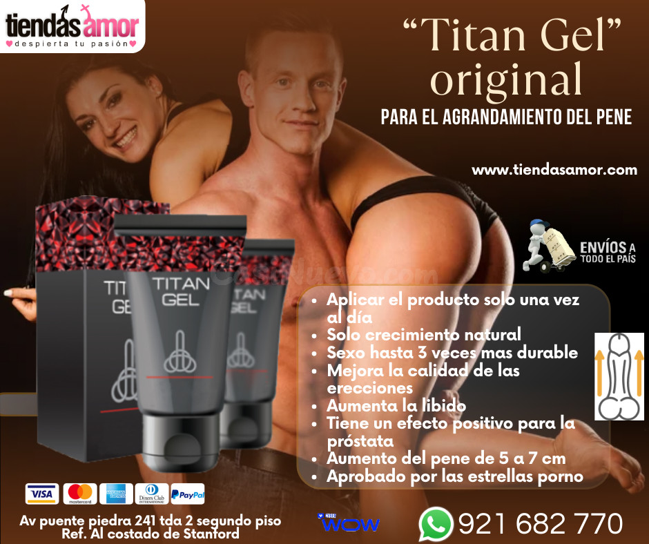 Titan gel  mejora del miembro masculino /juguetes lubricantes potencia sexual en Puente Piedra 921682770