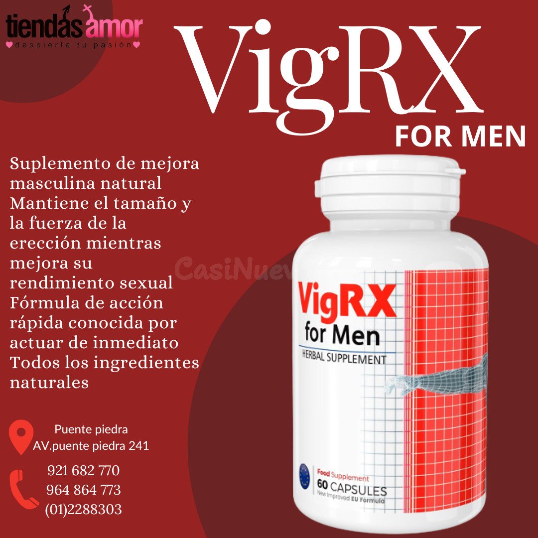 Suplemento herbal Vigrx para hombres mejorar su vitalidad y bienesta /juguetes lubricantes potencia sexual en Puente Piedra 921682770
