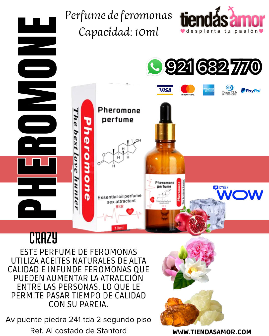 Crazy life Pheromone The best love hunter Her/juguetes lubri