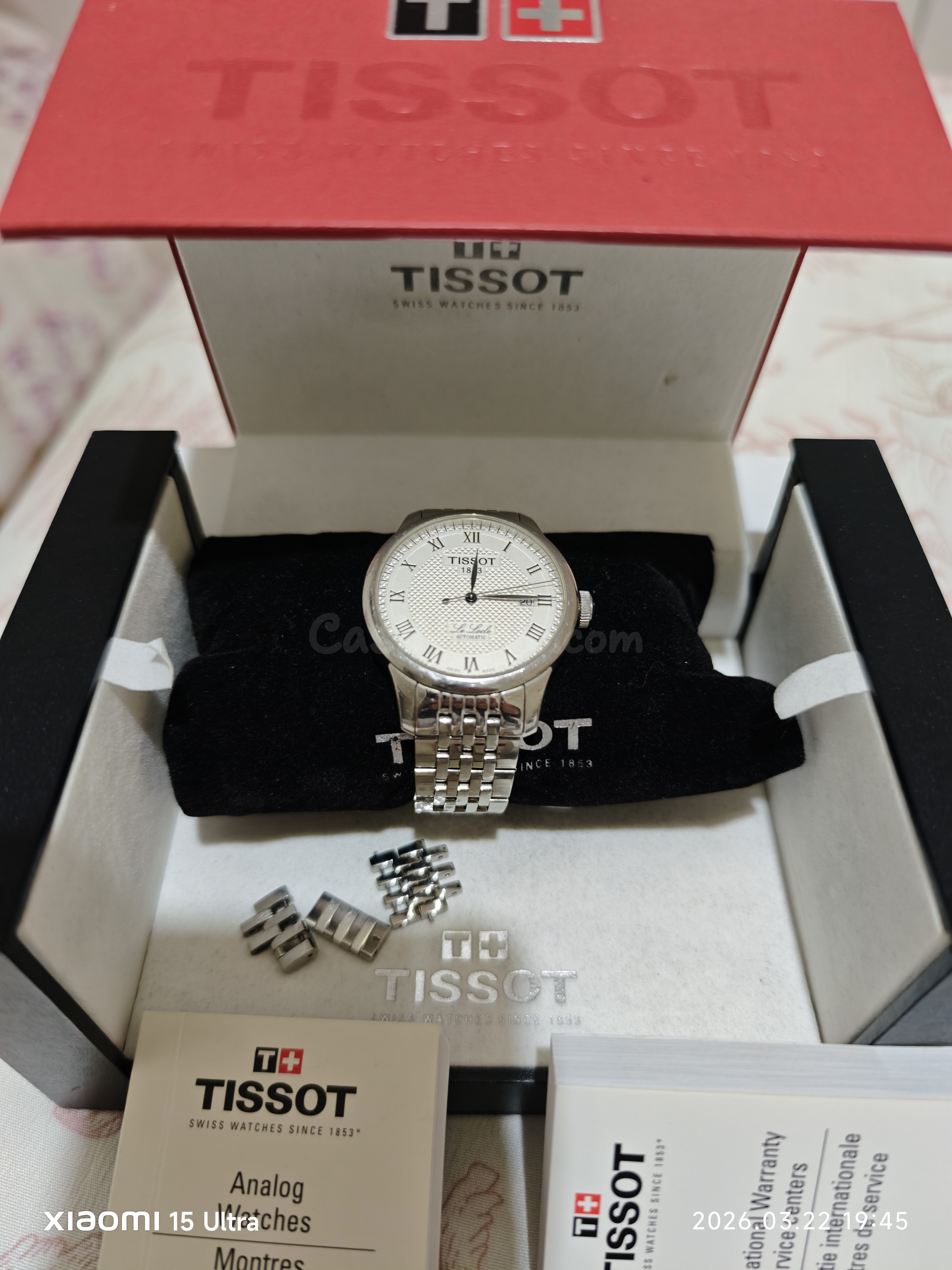 Reloj hombre tissot le locle automatico
