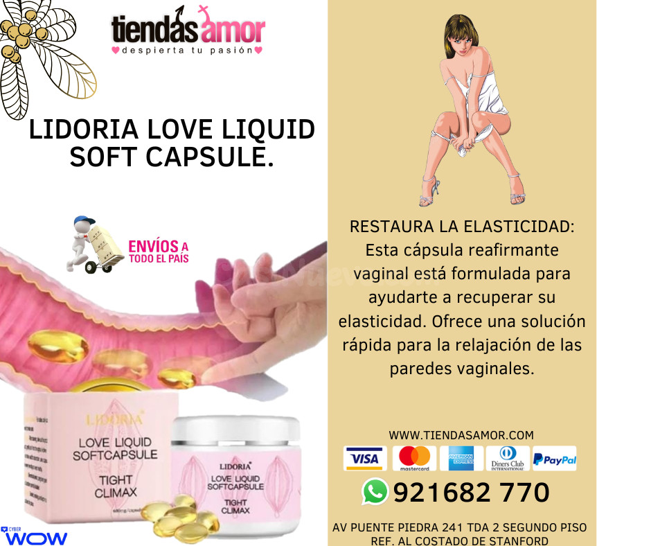 LIDORIA LOVE CÁPSULAS BLANDAS LÍQUIDAS TIGHT CLIMAX 600 mg/c