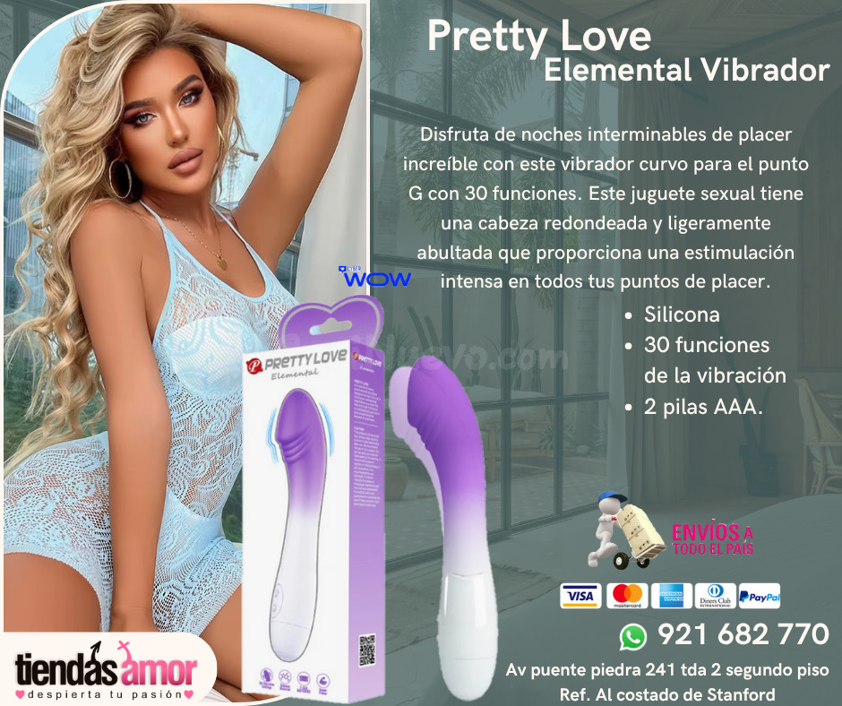 Pretty Love Elemental 30 potentes modos de vibración /juguetes lubricantes potencia sexual en Puente Piedra 921682770