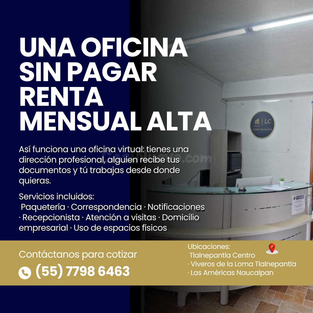 Oficina virtual con servicios incluidos