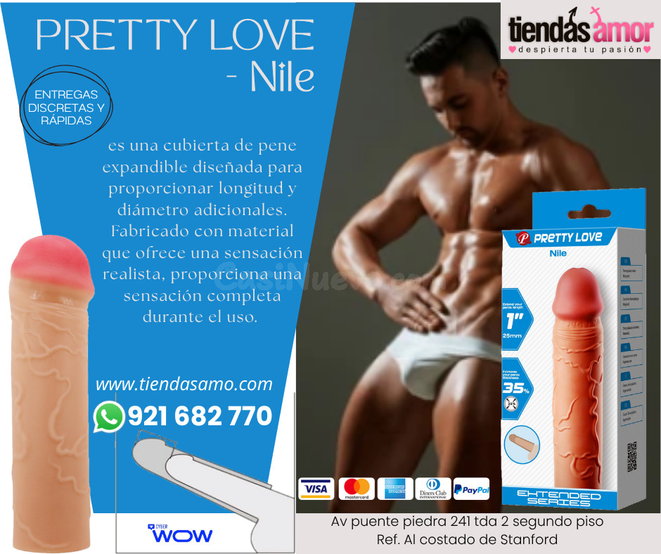 PRETTY LOVE NILE material que ofrece una sensación realista /juguetes lubricantes potencia sexual en Puente Piedra 921682770
