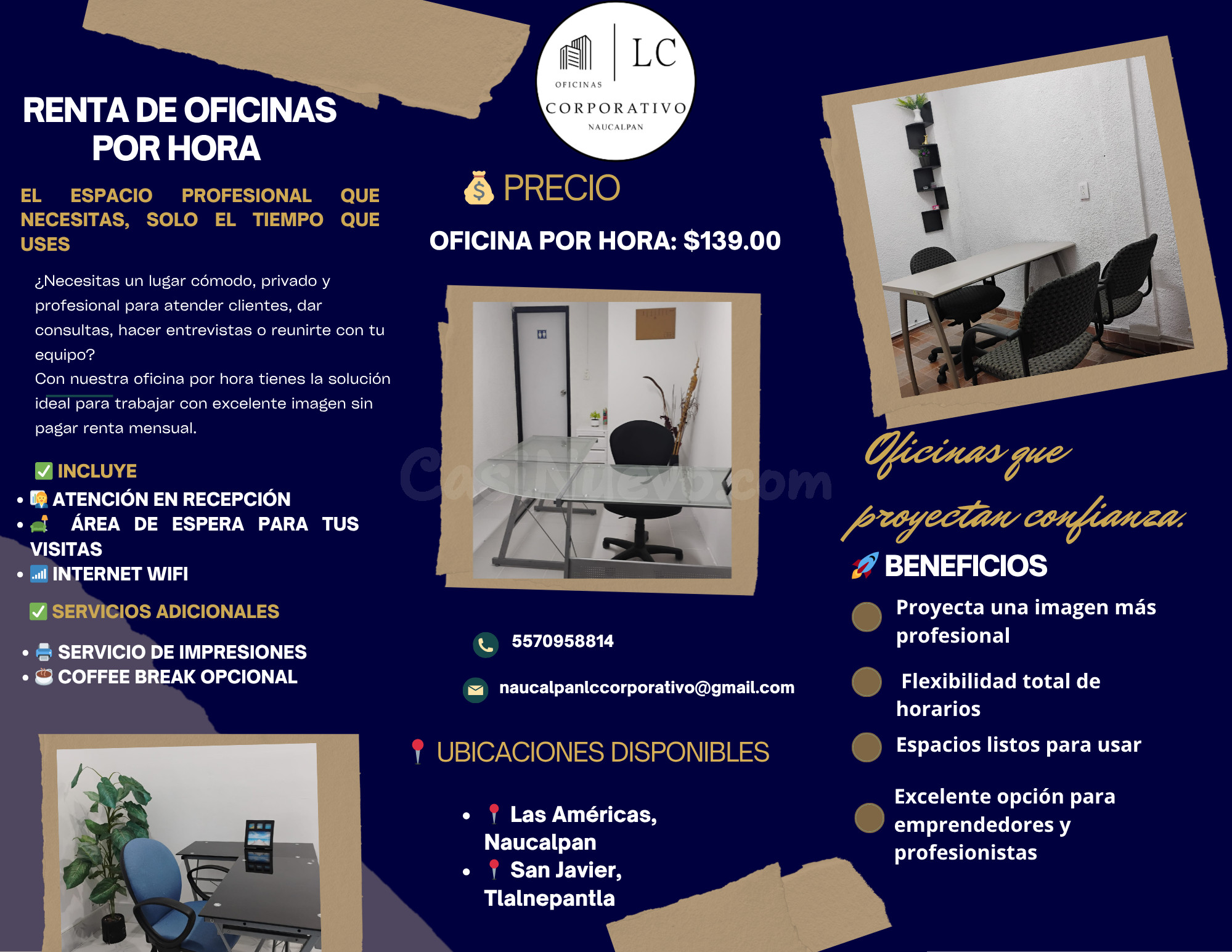 Alquiler de oficina por hora