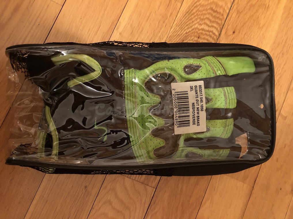 Guantes de moto verde