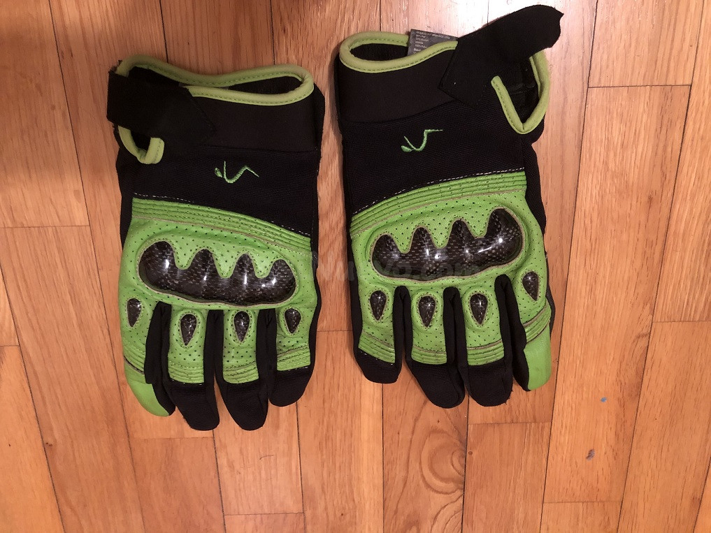 Guantes de moto verde - foto 2