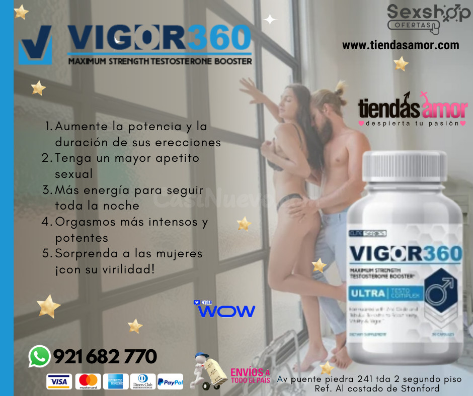 Vigor 360 Ultra Testo Complex 100% natural /juguetes lubricantes potencia sexual en Puente Piedra 921682770