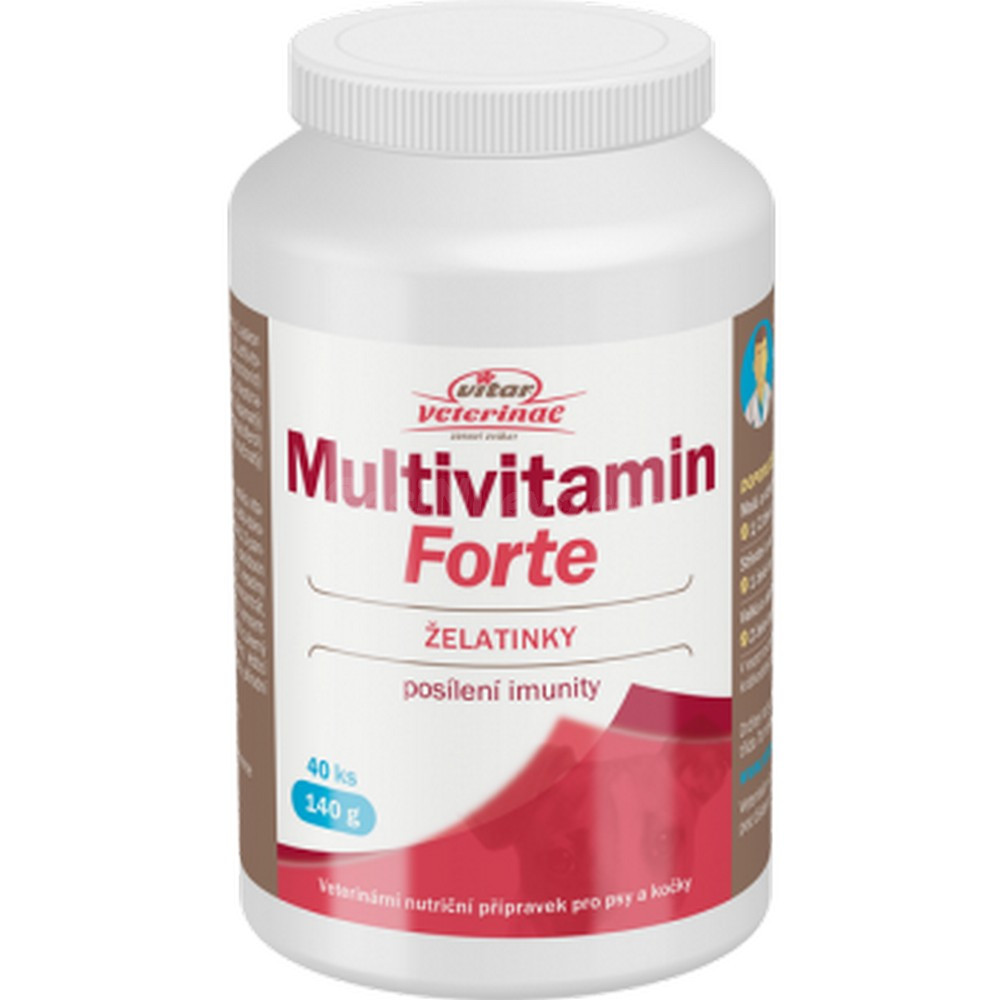 Vitar Veterinae Multivitamin Forte – 40 Cápsulas | Energía, 
