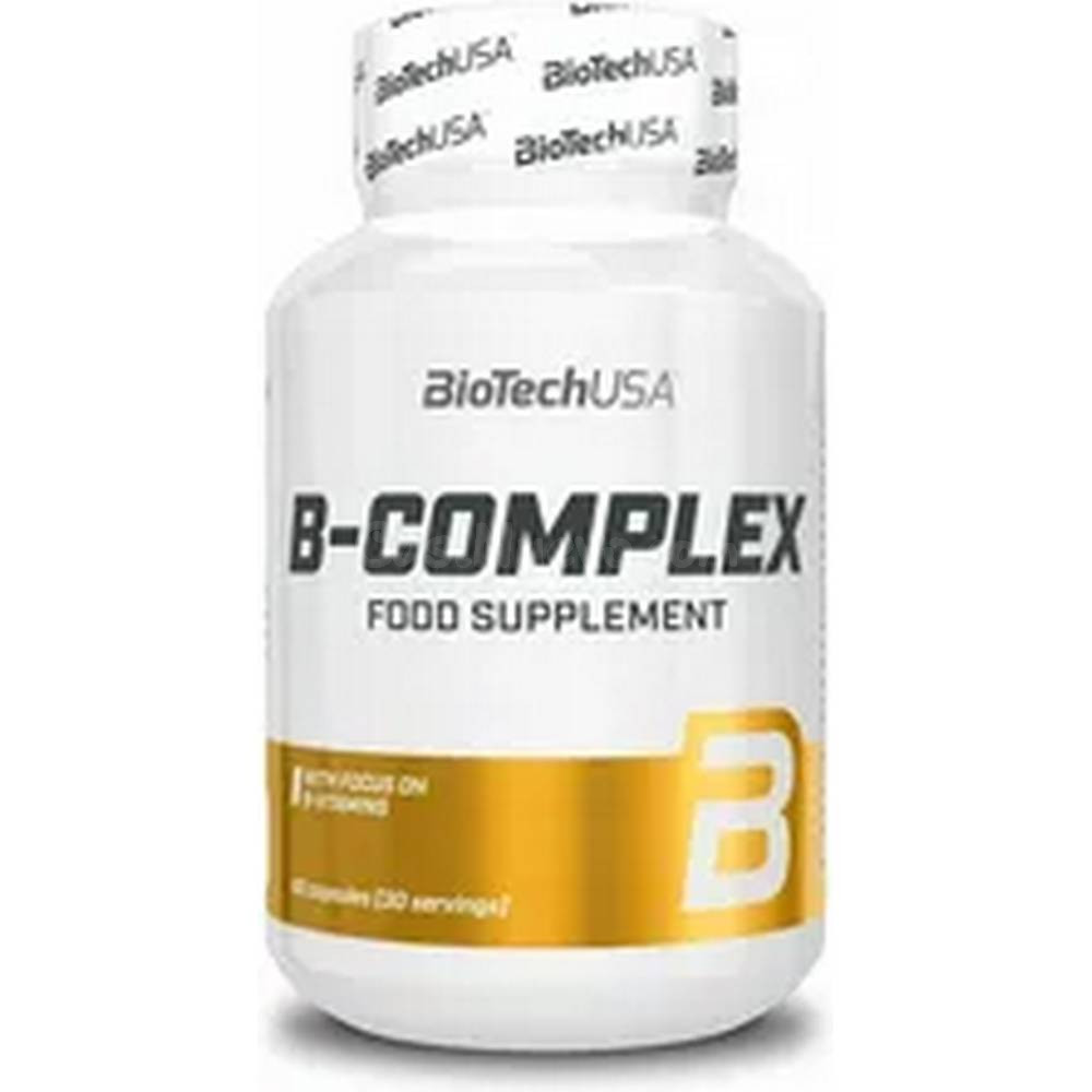 Biotech Vitamin B-Complex – 60 Tabletas | Energía, Metabolismo y Sistema Nervioso