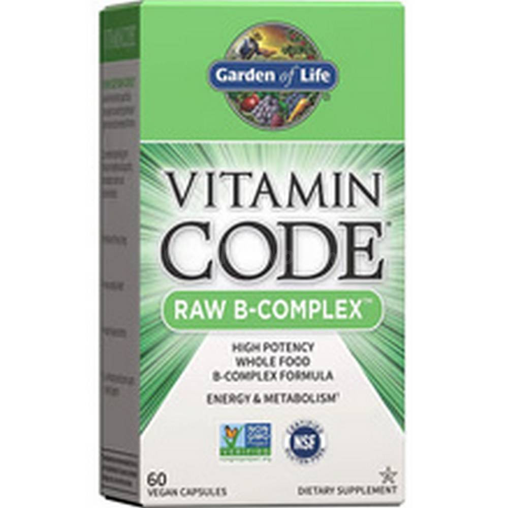 Garden of Life Vitamin B Complex RAW – 120 Cápsulas | Energí
