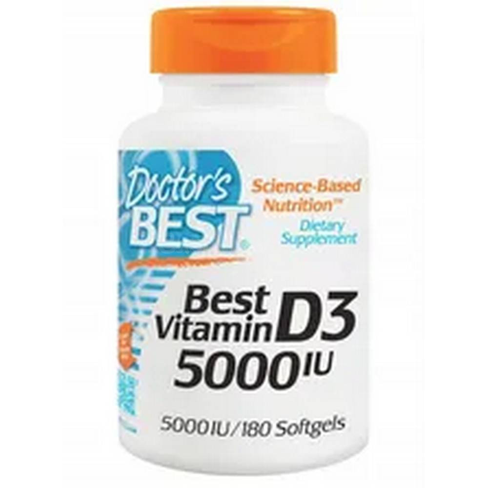 Doctor’s Best Vitamina D3 5000 UI – 180 Softgels | Huesos, I
