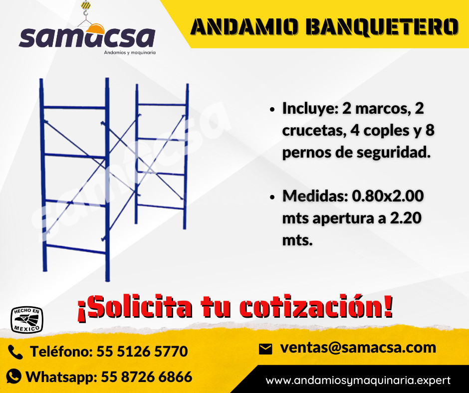 Andamio Banquetero de Alta Resistencia para Espacios Reducidos