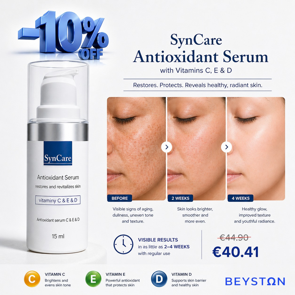 SynCare Antioxidant Serum C E D – Protección y luminosidad de la piel