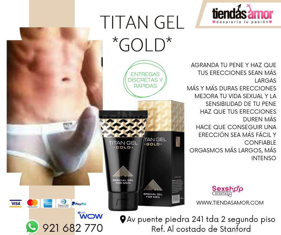 Titan Gel Gold para Agrandamiento/juguetes lubricantes poten