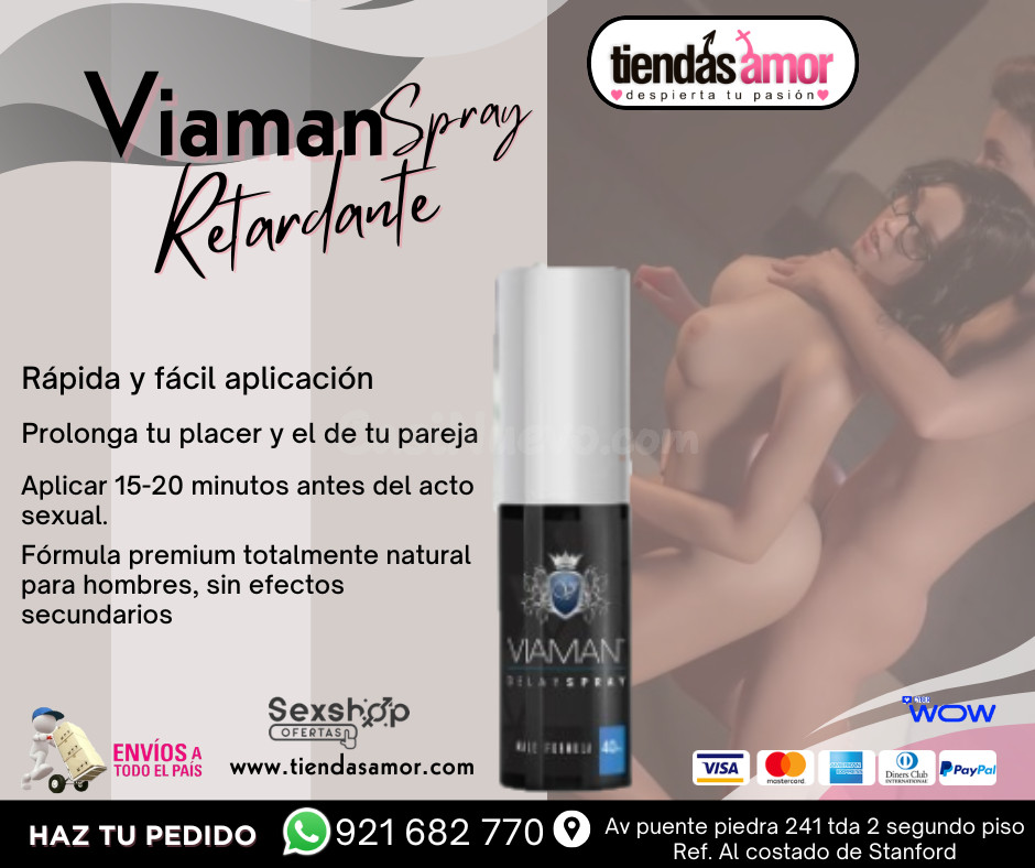 Viaman Spray Retardante placer adicionales y más prolongados