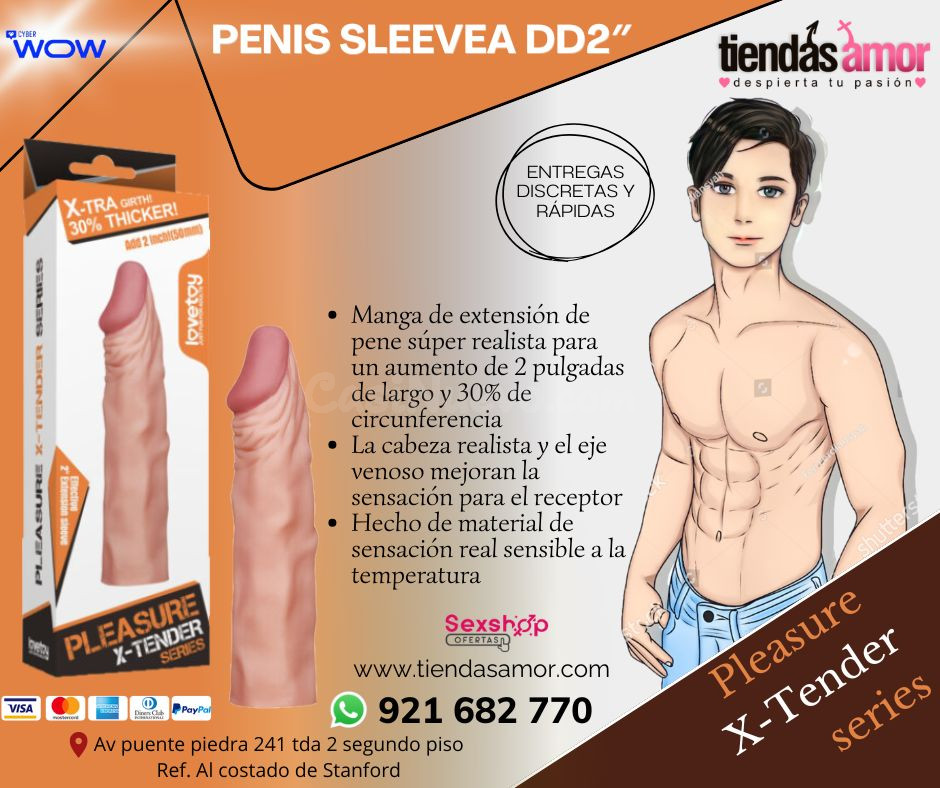 FUNDA Add 2 Pleasure X Tender Penis Sleeve Brown/juguetes lu