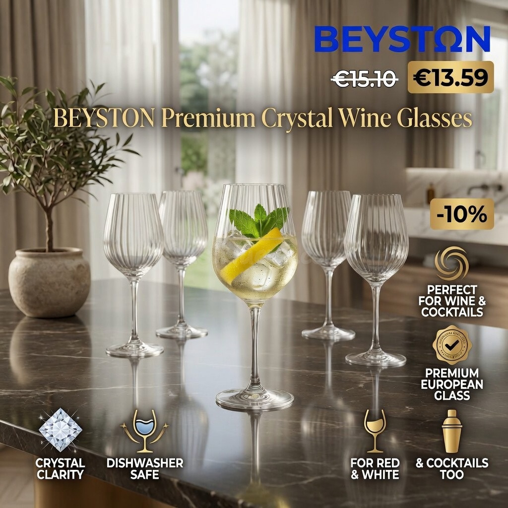 Copas de cristal Bohemia Royal para gin tonic, diseño óptico, set de 2 unidades de 820 ml